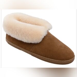 BearPaw Brown and Cream Loafers